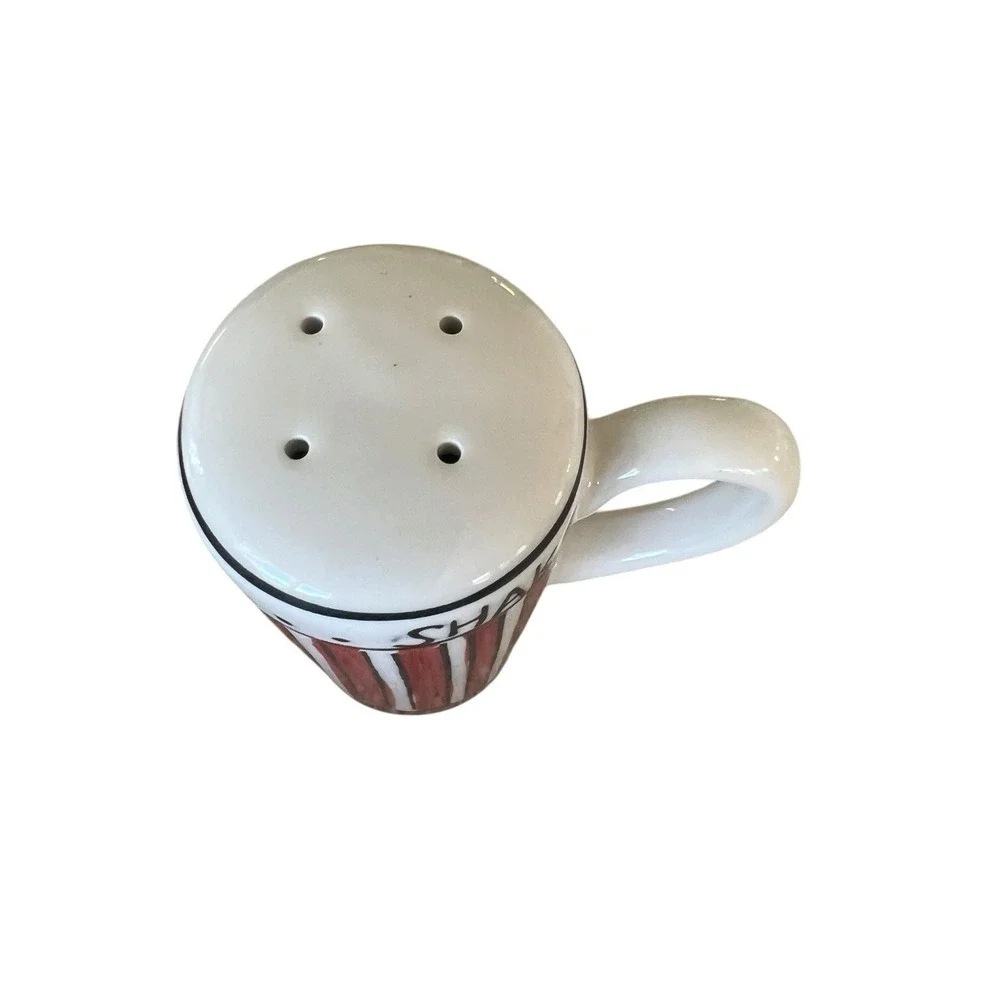 Popcorn Seasoning Salt And Pepper Shakers, Ceramic, 4 Inches Tall, Gently Used